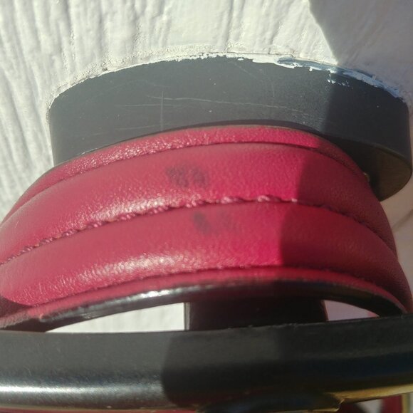 Kate Spade large shoulder bag purse 100% cow leather raspberry pink burg… - Picture 14 of 15